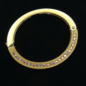 J.CREW Bracelet Gold‎ Pleated Multicolor Crystals